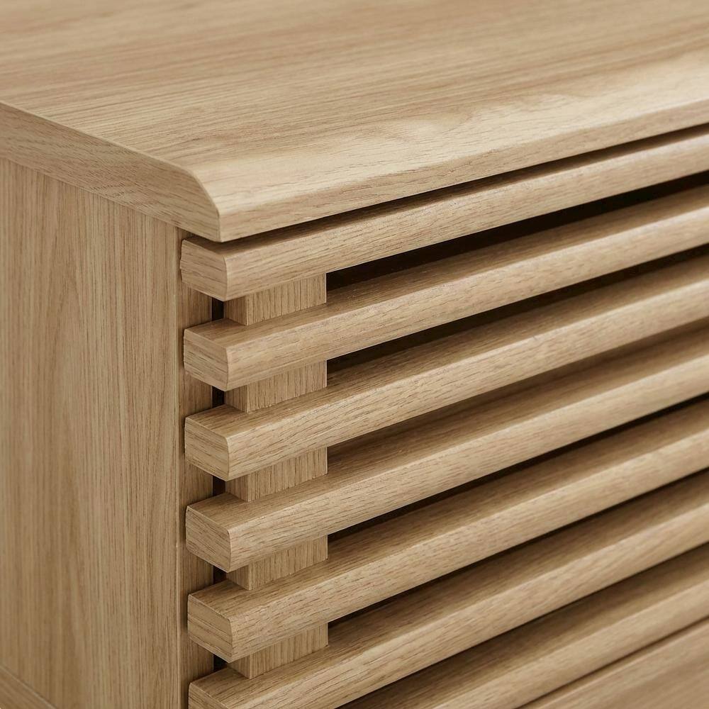 Alt View 1. FurniFact - Wooden Brown TV Stand with 48-Inch Width and Sleek Design - Brown.