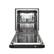 Alt View 4. Forno Appliances - Pozzo 24" Top Control Built-In Stainless Steel Tub Dishwasher with 3rd Rack and 49dBA. - Black.