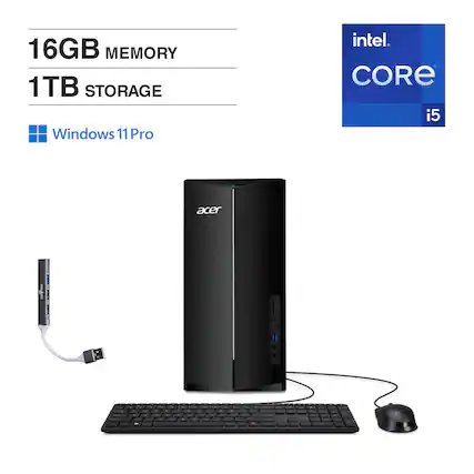 16GB MEMORY
1TB STORAGE
Windows 11 Pro
Intel Core i5
Acer
