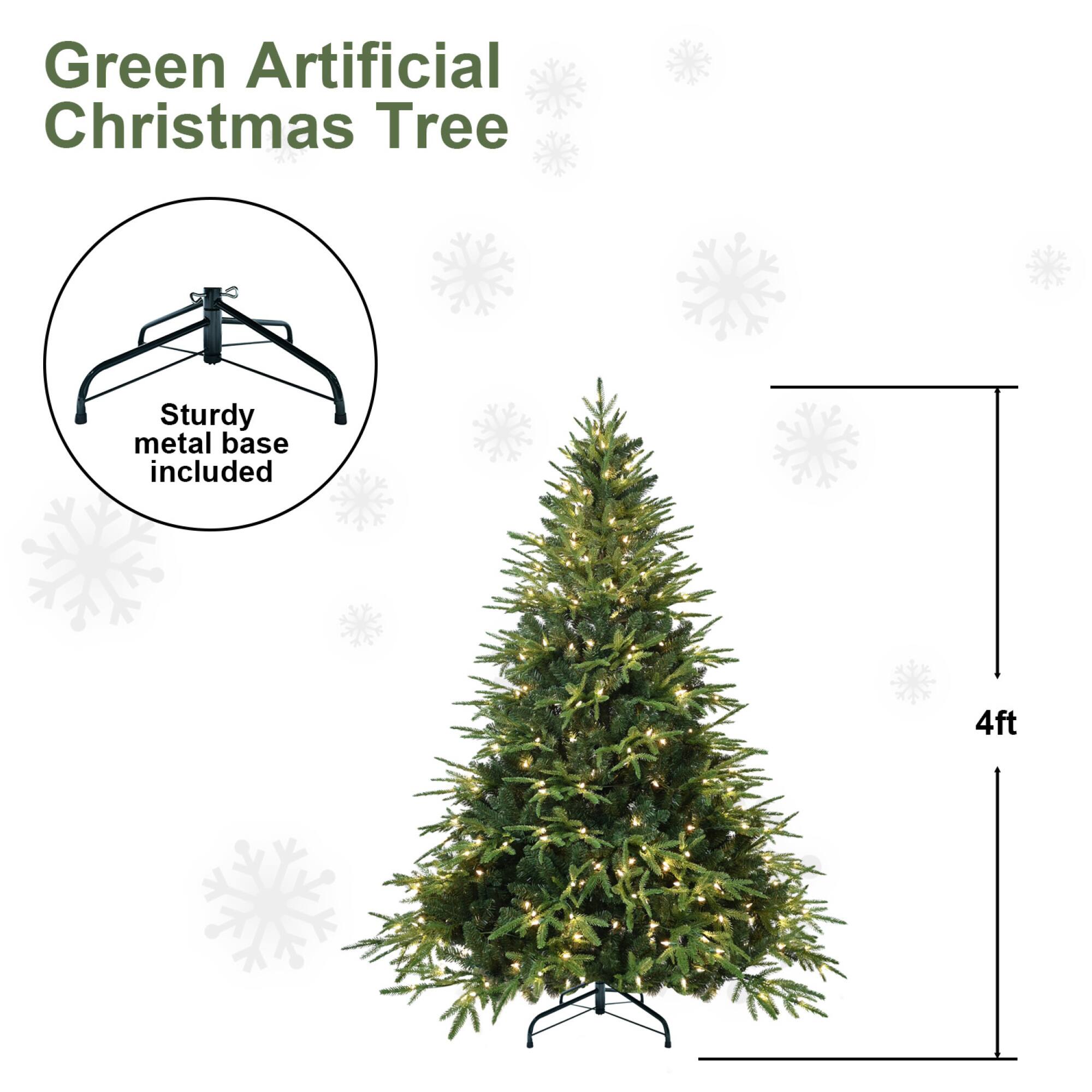 Green Artificial Christmas Tree

Sturdy metal base included

4ft