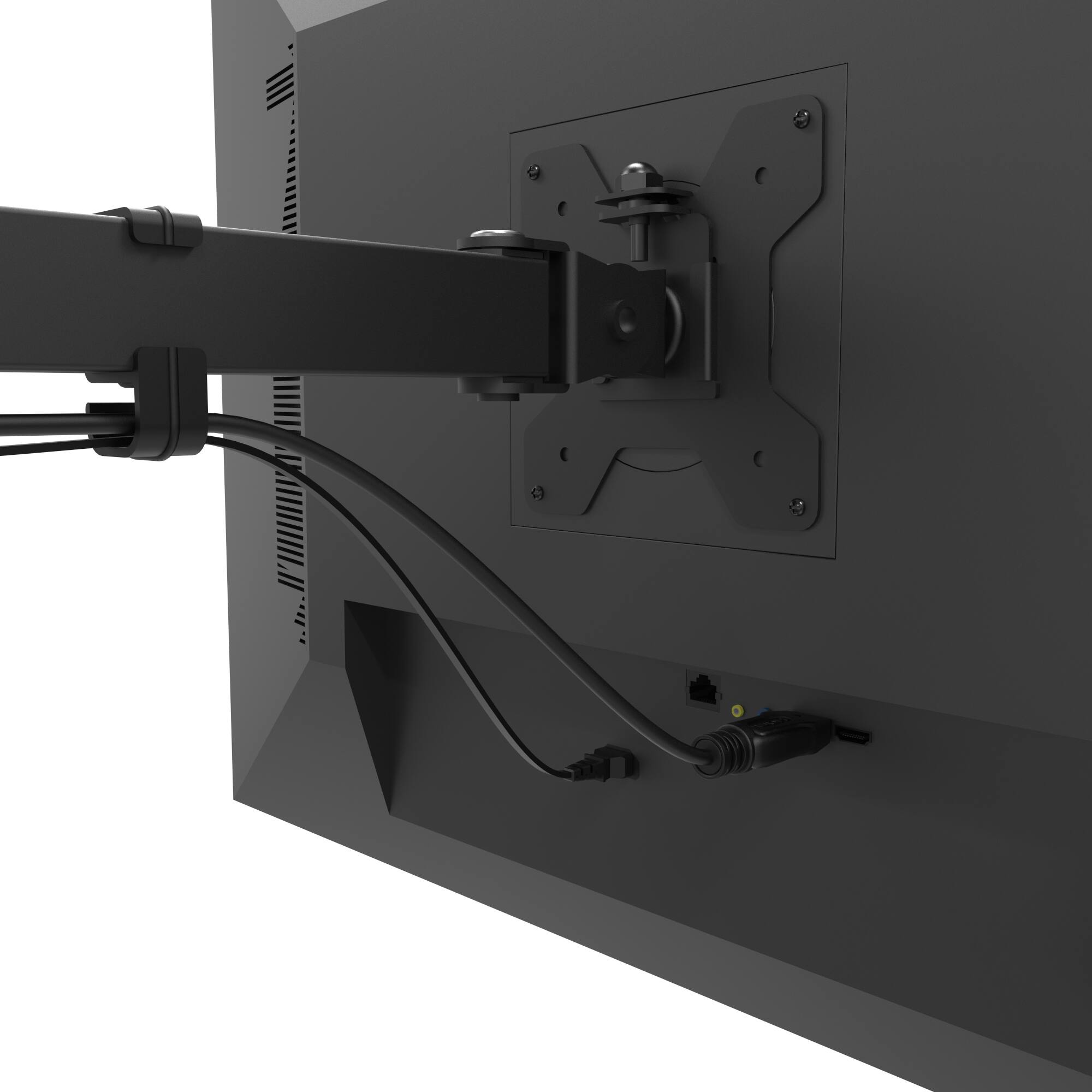 Alt View 2. Kanto - Kanto DML1000 Fully Adjustable Single Arm Desktop Monitor Mount - Black.