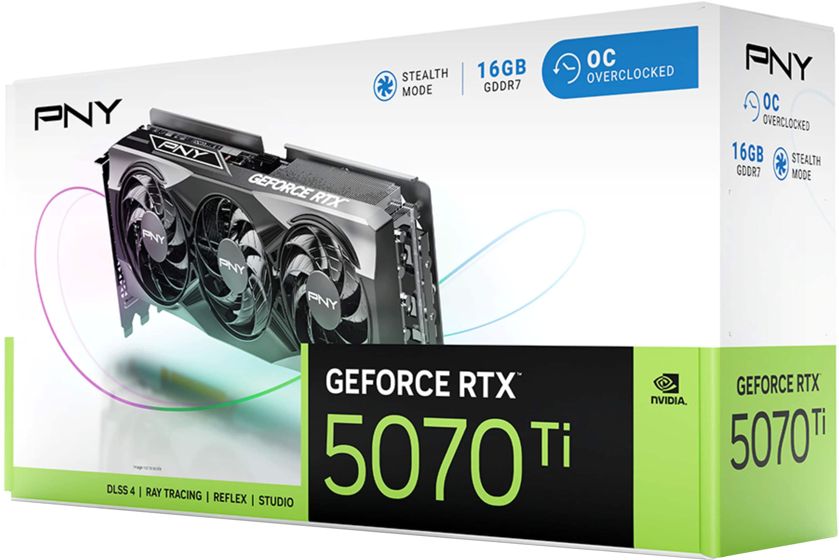 PNY GeForce RTX 5070 Ti 16GB OC GDDR7 PCI Express 5.0 Graphics