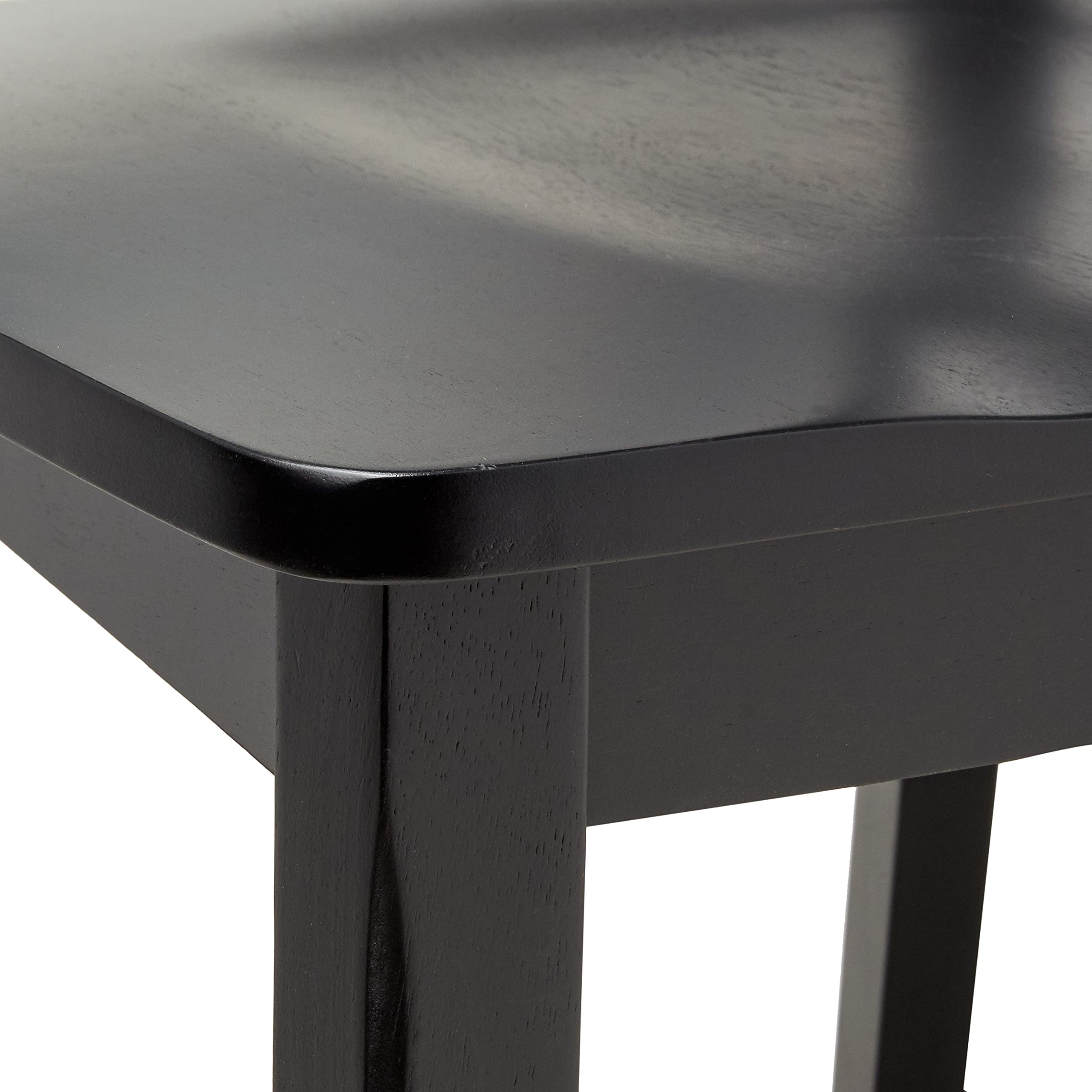 Alt View 1. JETRANSPORT - Blair Black Dining Chairs Set Of 2 Set includes two dining chairs.Hardwood is incredibly strong, easy to cl... - Black.