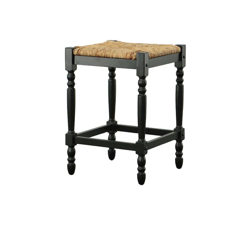 Alt View 3. Carolina Chair & Table - Hawthorne Bar Table with 2 Counter Stools - Antique Black - Antique Black.