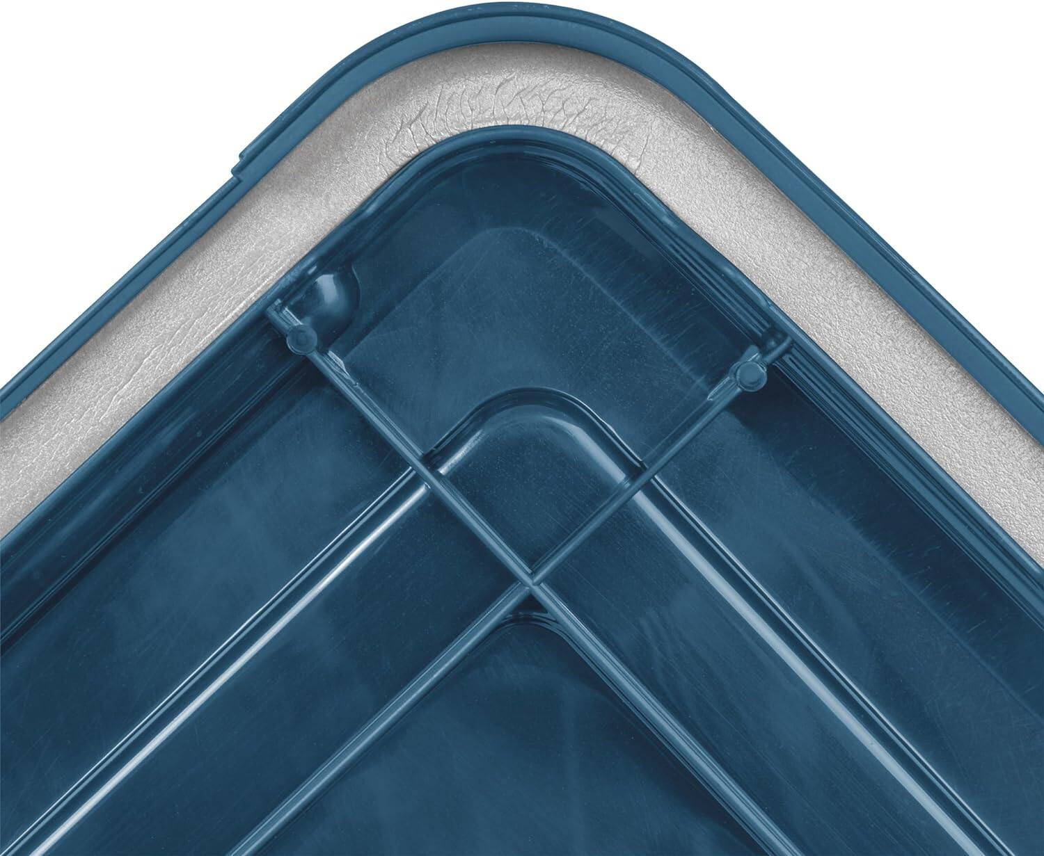 Alt View 5. IRIS USA - IRIS USA Storage Box with Gasket Seal Lid, Heavy Duty Moving Containers with Tight Latch, Weather Proof Tote Bin,.
