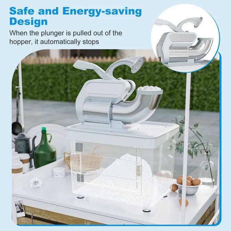 Safe and Energy-saving Design

When the plunger is pulled out of the hopper, it automatically stops