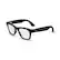 Front. Ray-Ban Meta - Wayfarer Large (Gen 2) glasses with Meta AI, Audio, Photo, Video Compatibility - Clear lenses - Matte Black.
