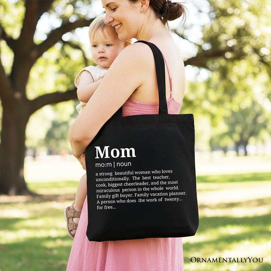 OrnamentallyYou Personalized Mom Definition Canvas Tote Bag, Funny ...