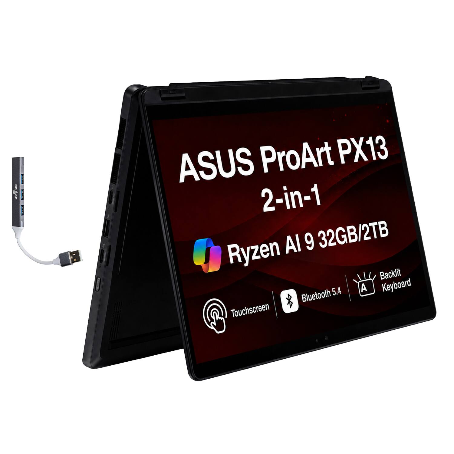 ASUS Upgraded ProArt PX13 2 in 1 Laptop 13.3 2.8K Display (AMD