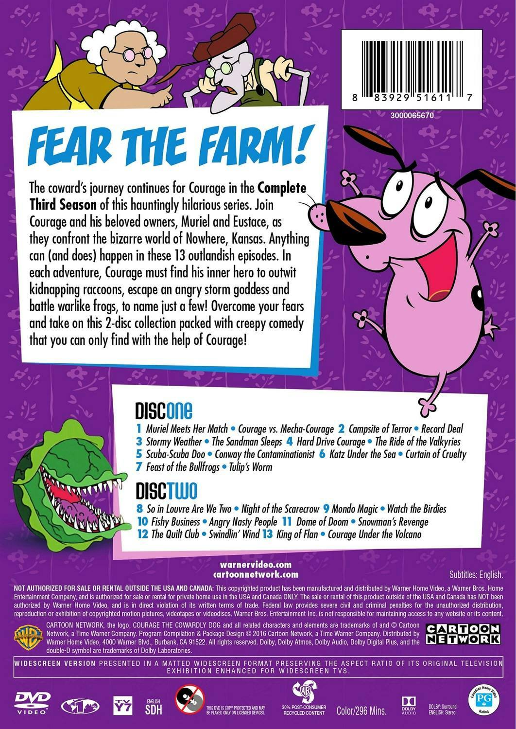 Cartoon Network Hall of Fame: Courage the Cowardly Dog Season Three ...
