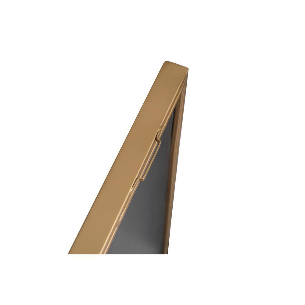 Alt View 1. Elegant Decor - Metal frame Rectangle Mirror 18 inch Brass - Brass.