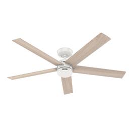 Hunter - Fan Burton 52 in. White Indoor and Outdoor Ceiling Fan