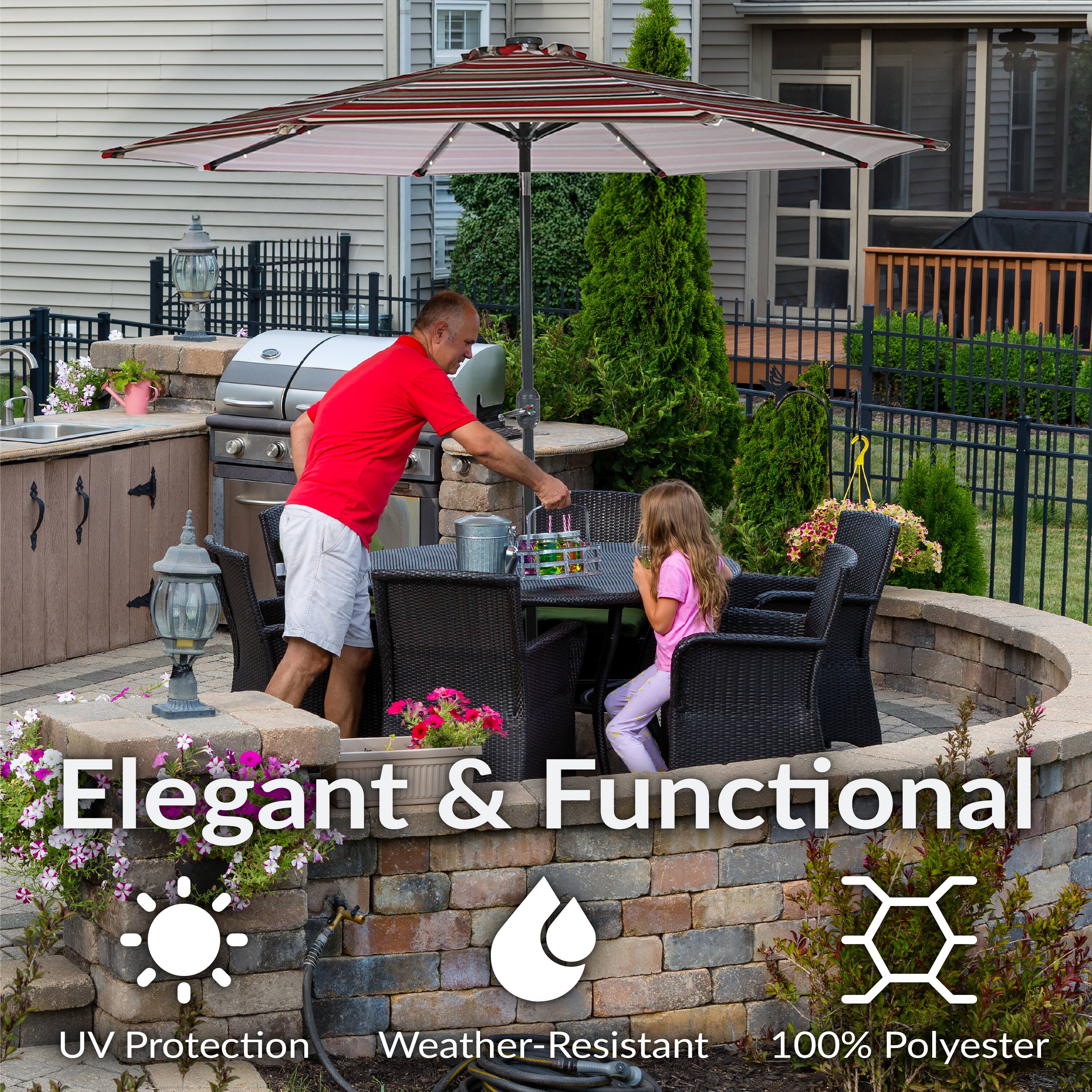 Elegant & Functional

- UV Protection
- Weather-Resistant
- 100% Polyester