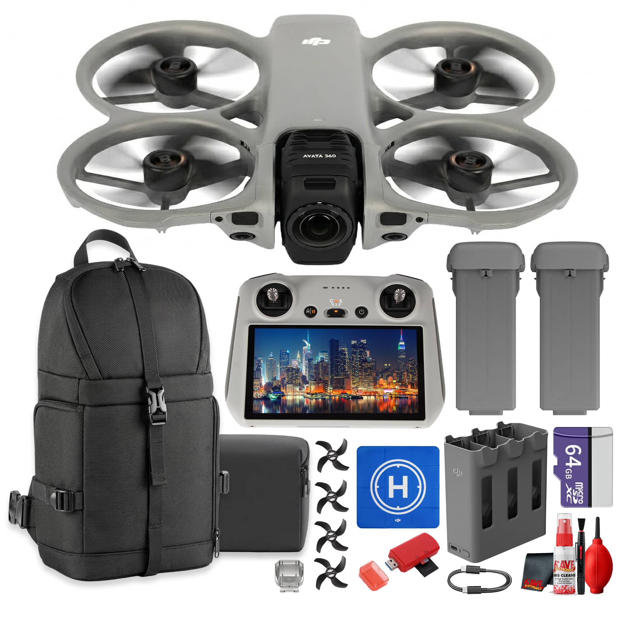 DJI - Avata 360 Fly More Combo, Obstacle Avoidance Drone Stabilized 8K Video +More