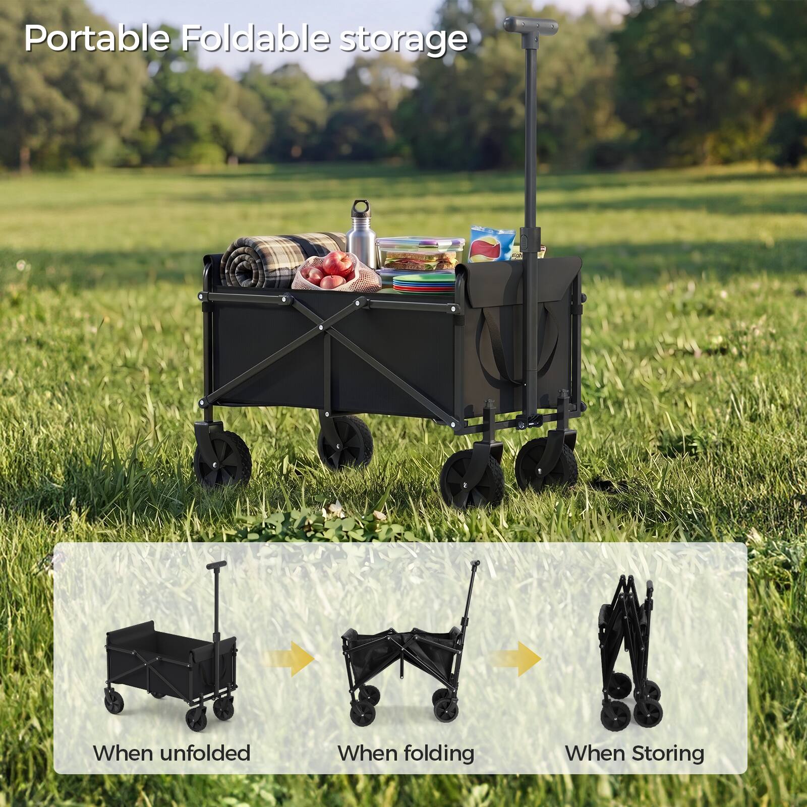 Portable Foldable storage

When unfolded
When folding
When Storing