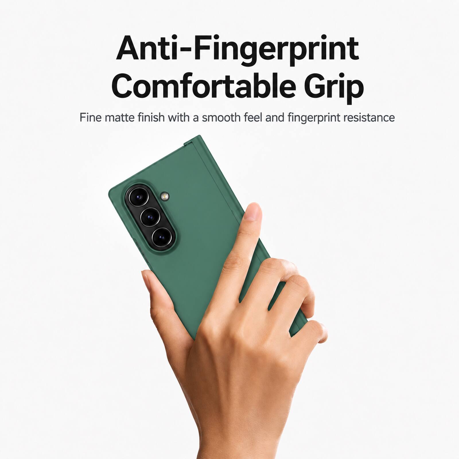 Anti-Fingerprint Comfortable Grip

Fine matte finish with a smooth feel and fingerprint resistance
