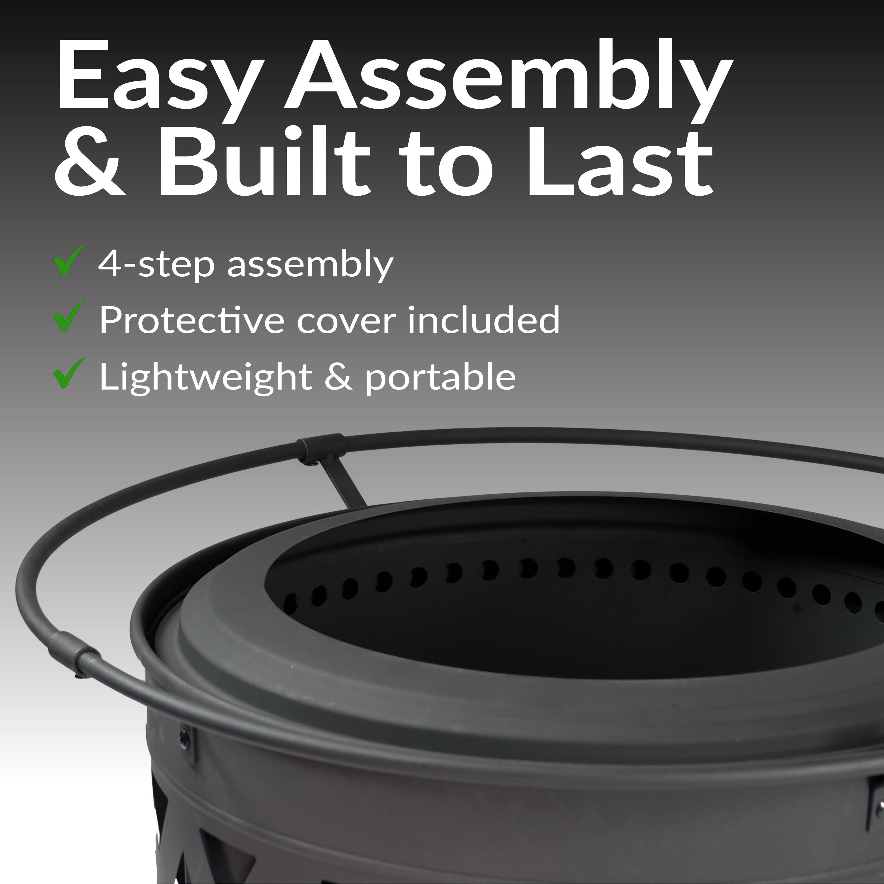 Easy Assembly & Built to Last  
- 4-step assembly  
- Protective cover included  
- Lightweight & portable