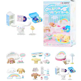 Hamee - RE-MENT Hello Kitty and Friends Sanrio Diorama Mini Collectible Figure - Cinnamoroll's Living Room (Blind Box) - Cinnamoroll Living Room (1 Pc)