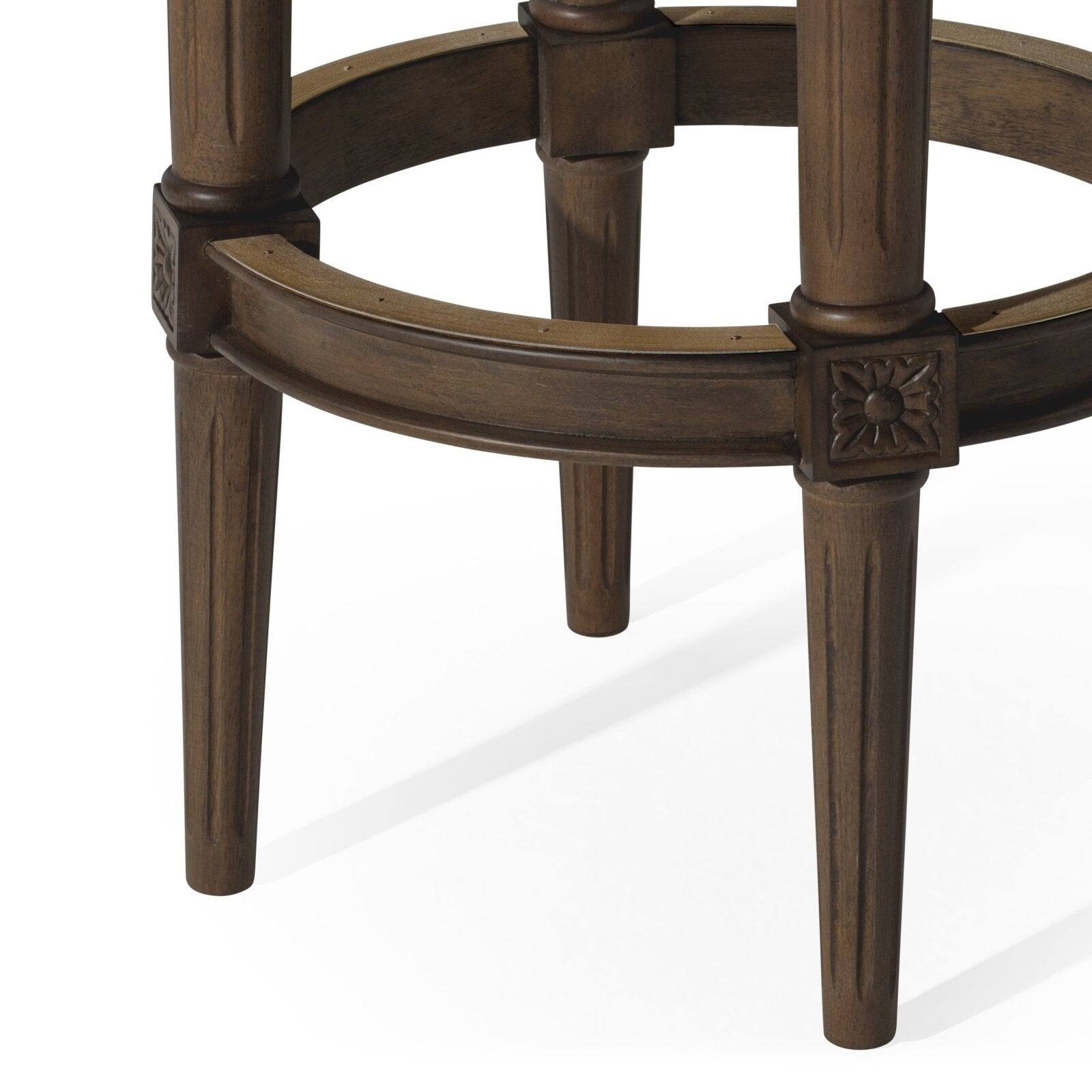 Alt View 8. Maven Lane - 31" Pullman Backless Bar Stool In Walnut with Vegan Leather - Walnut.