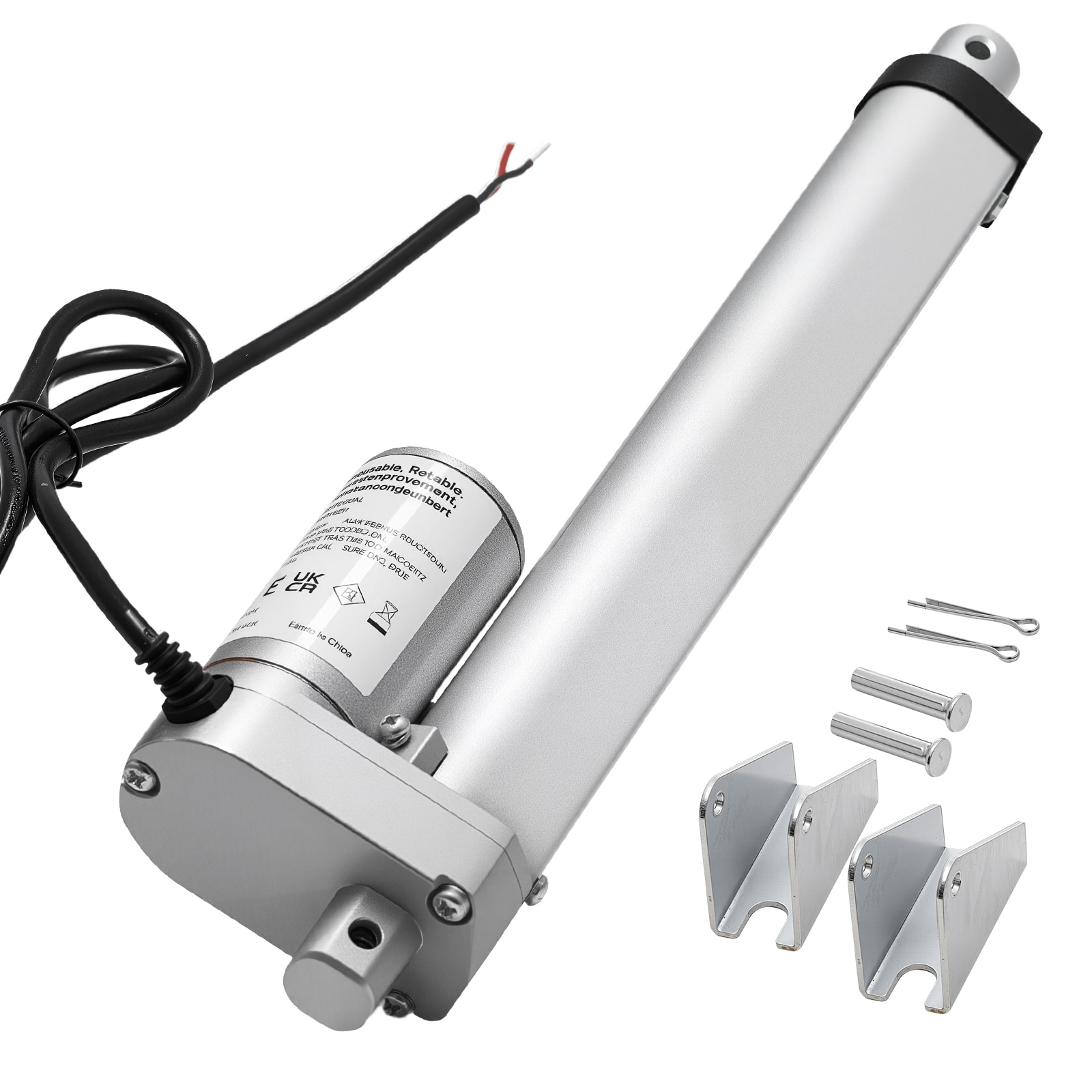 "VEVOR - 12V Linear Actuator, 8 Inch High Speed 0.6""/s Linear Motion Actuator, 225lbs/1000N with IP54 Protection - Silver" price history on PriceWatchPro