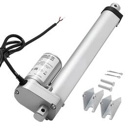 VEVOR - 12V Linear Actuator, 8 Inch High Speed 0.6"/s Linear Motion Actuator, 225lbs/1000N with IP54 Protection - Silver