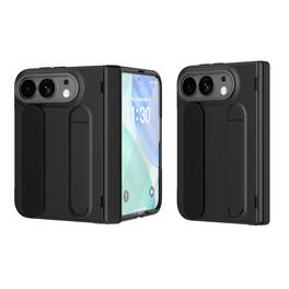 Dteck - Full Body Case for Apple iPhone Duo 2026,Shockproof Stand Cover with Hinge Protection,Built-in Screen Protector - Black