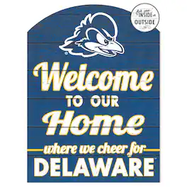 Jardine - Delaware Fightin' Hens 16'' x 22'' Marquee Sign - Blue