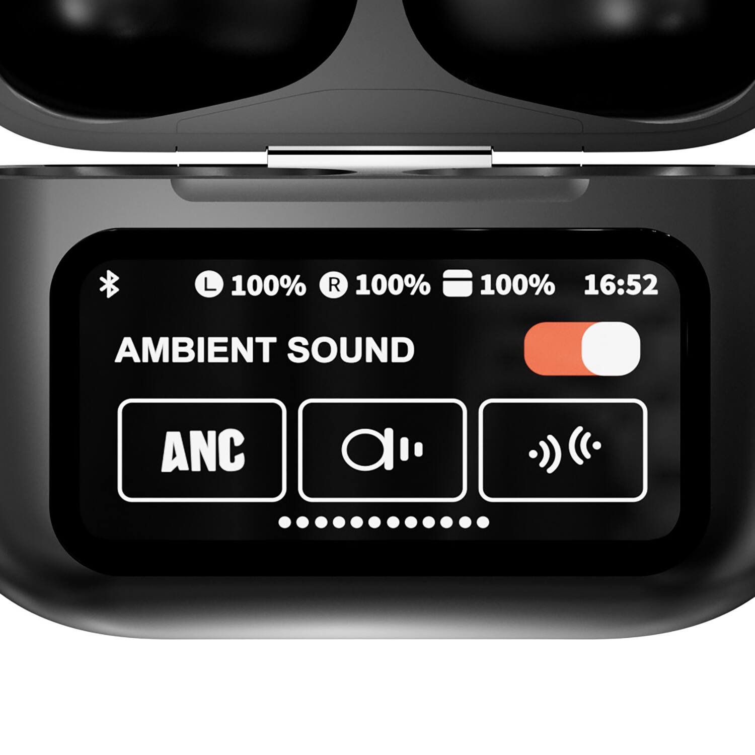 L 100% R 100% 100% 16:52 AMBIENT SOUND ANC