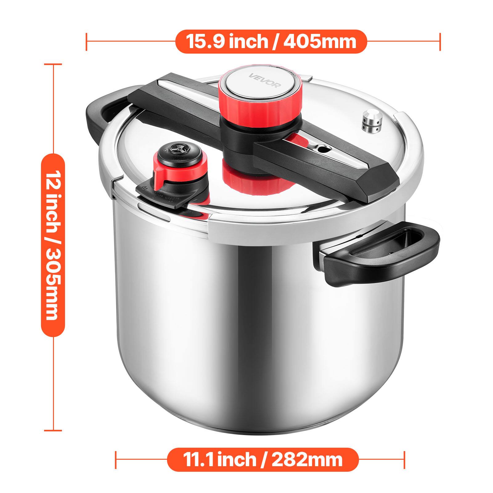 15.9 inch / 405mm  
12 inch / 305mm  
11.1 inch / 282mm