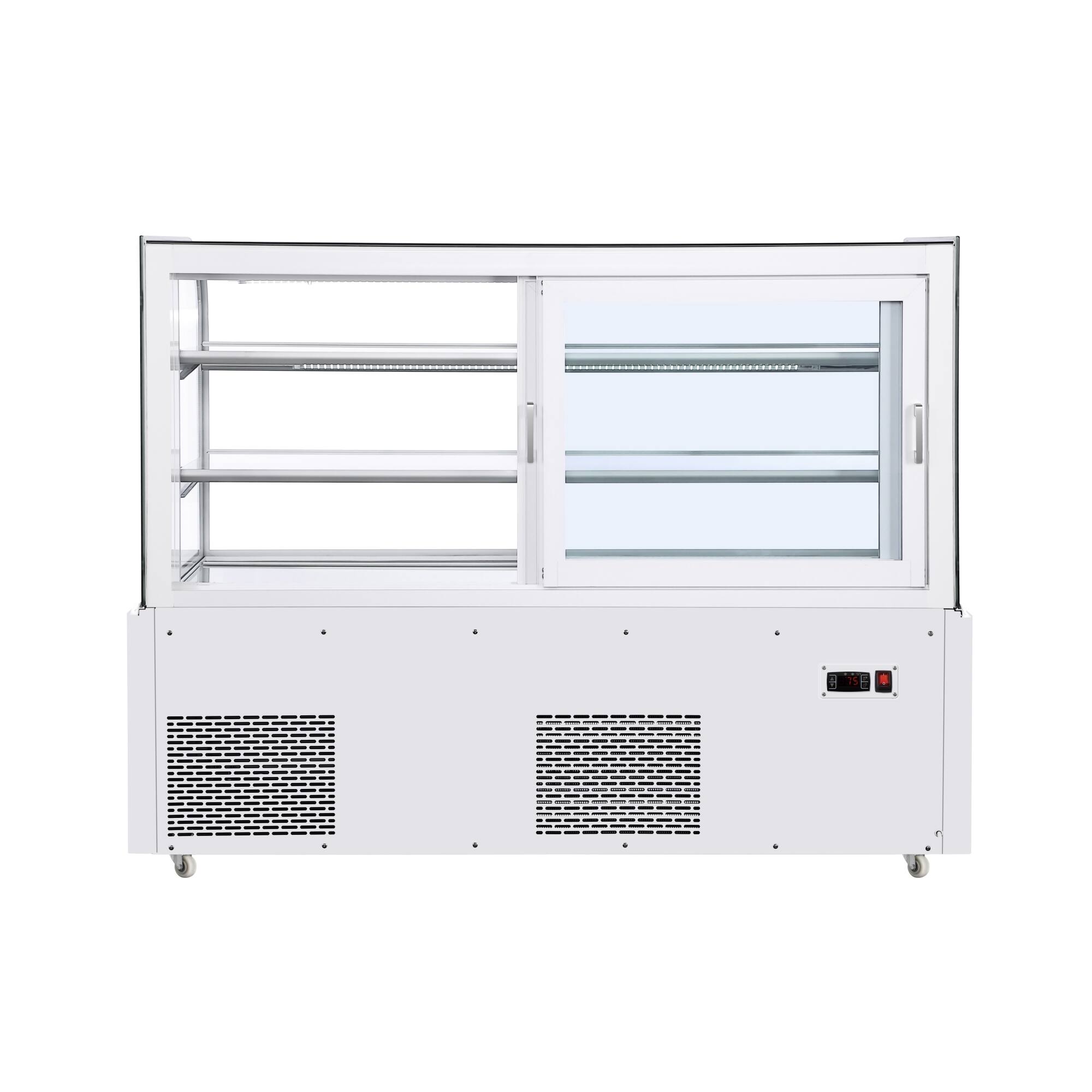 Alt View 1. Koolmore - 60 in. Refrigerated Bakery Display Case, 17.6 cu. ft. in White (KM-CDHF-17C-WH) - white.