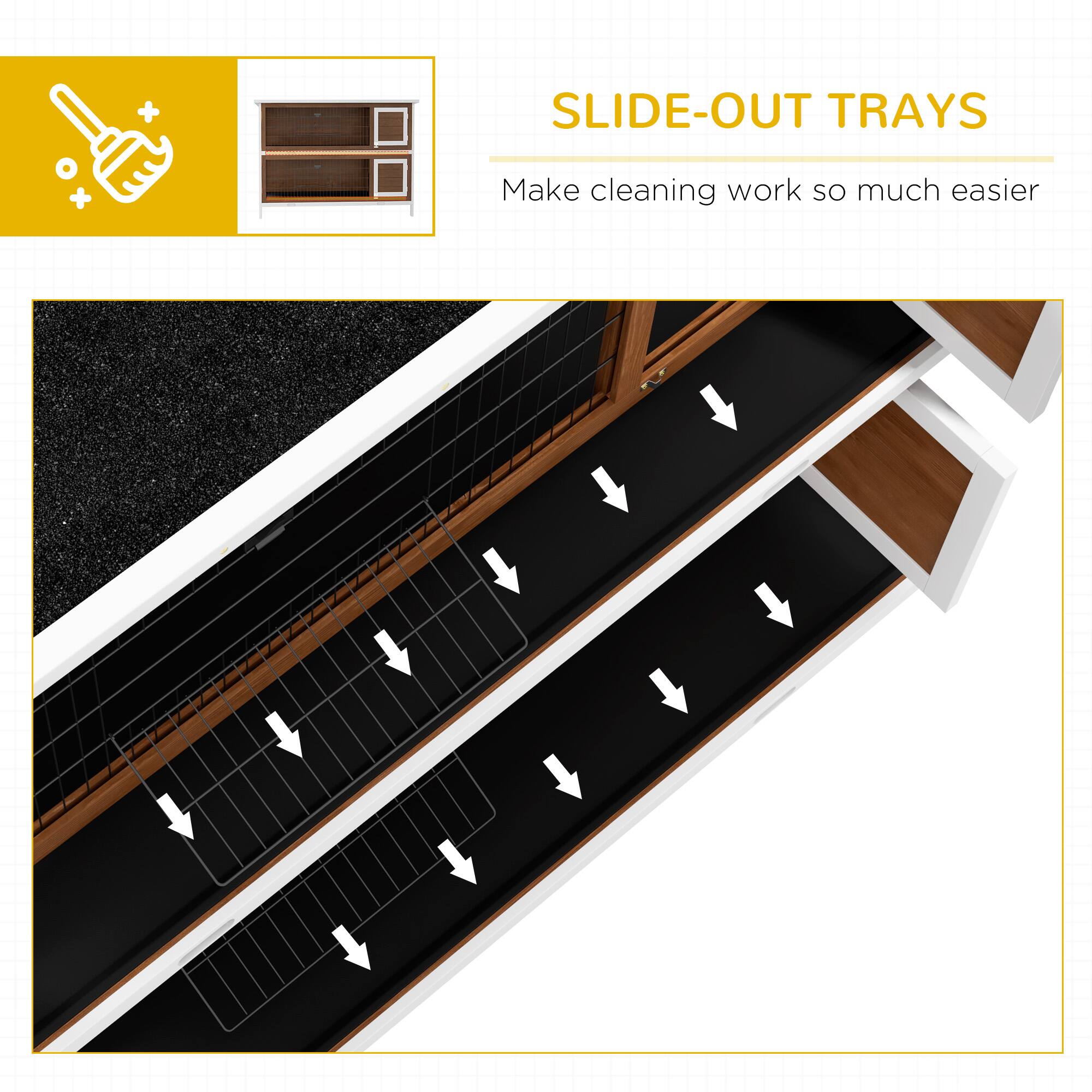 SLIDE-OUT TRAYS  
Make cleaning work so much easier