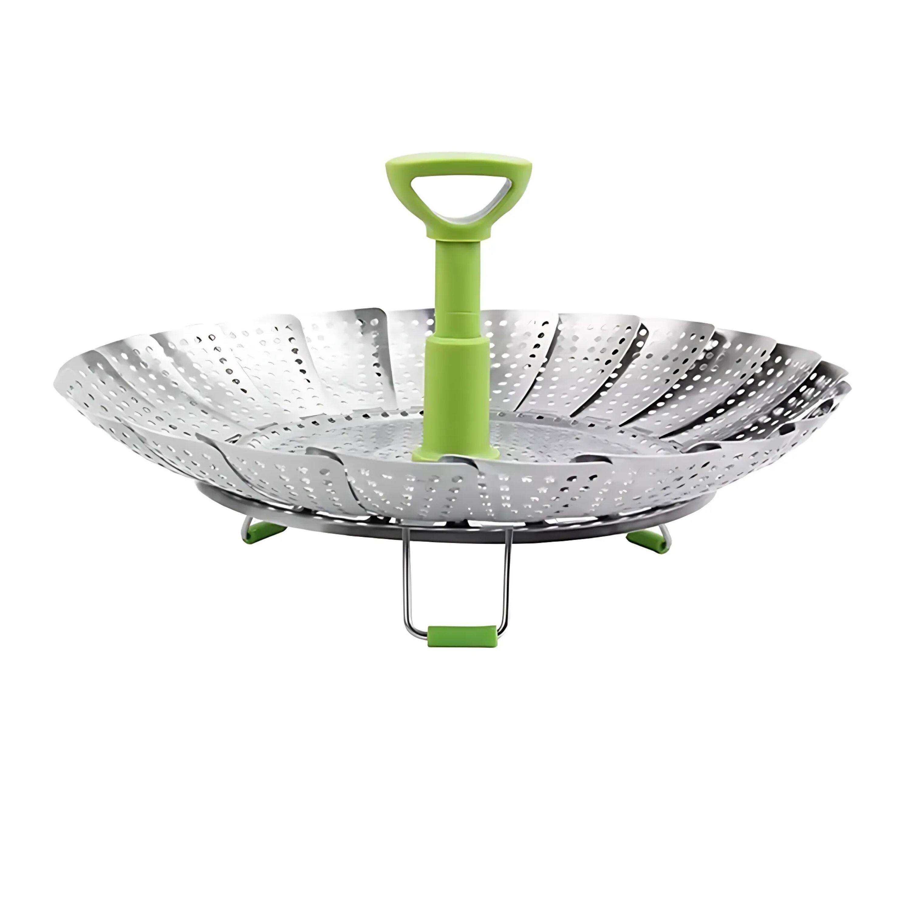Kitcheniva - Stainless Steel Folding Steamer Basket - Multicolor