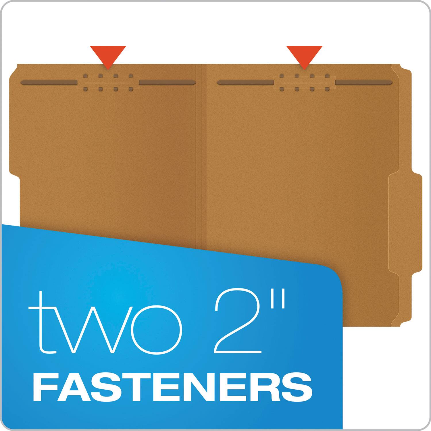 two 2" FASTENERS