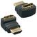 Front. Sanoxy - Sanoxy Adapter Compatible for HDMI Male to Female Port Saver 270 Degree (2-Pack) - Black.