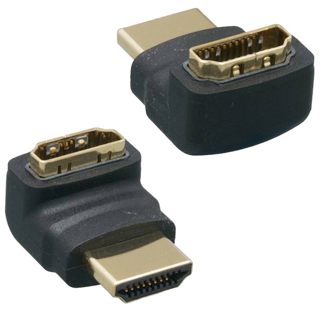Front. Sanoxy - Sanoxy Adapter Compatible for HDMI Male to Female Port Saver 270 Degree (2-Pack) - Black.