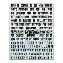 Nerd Block - Night of The Living Dead Word Puzzle Magnet Set - White