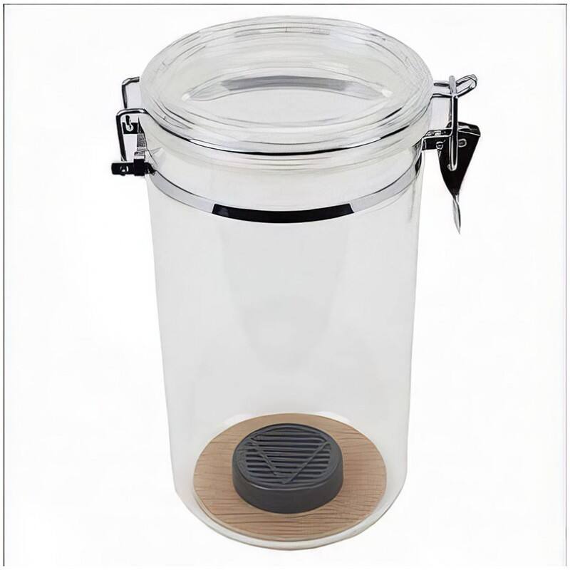 Back. Prestige - Acrylic Cigar Jar Humidors - Transparent Acrylic.