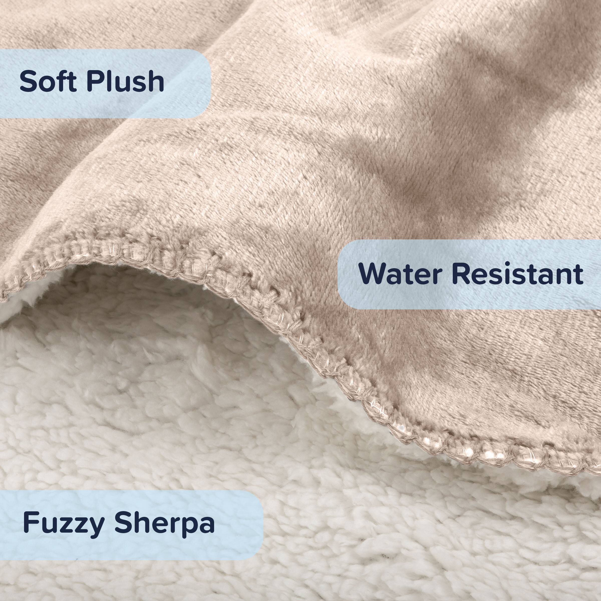 Soft Plush  
Water Resistant  
Fuzzy Sherpa