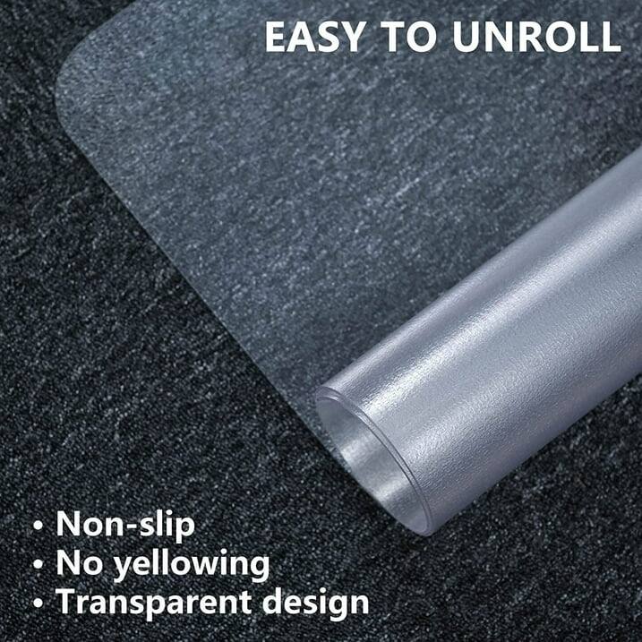 EASY TO UNROLL

- Non-slip
- No yellowing
- Transparent design