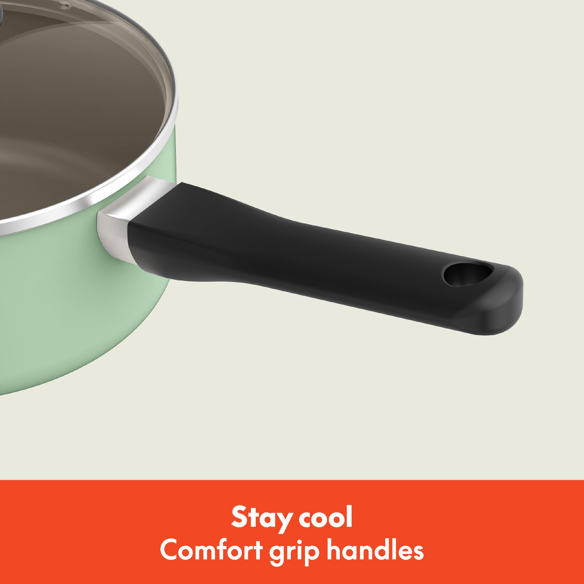 Stay cool, Comfort grip handles.