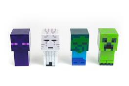 Ukonic - Minecraft Mini Mob 4-Piece Figure Mood Light Set | Battery Operated - Green