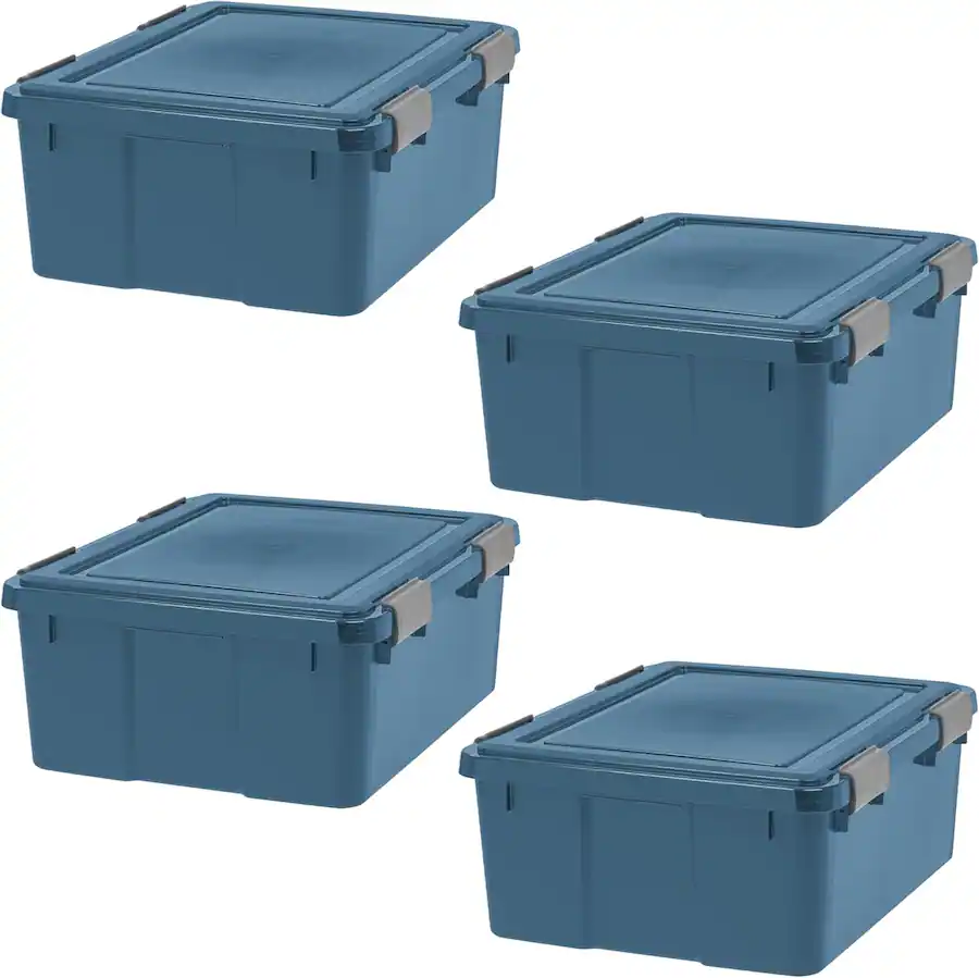 Container With Chasis IRIS USA Storage Box with Gasket Seal Lid, Heavy Duty Moving Containers ...