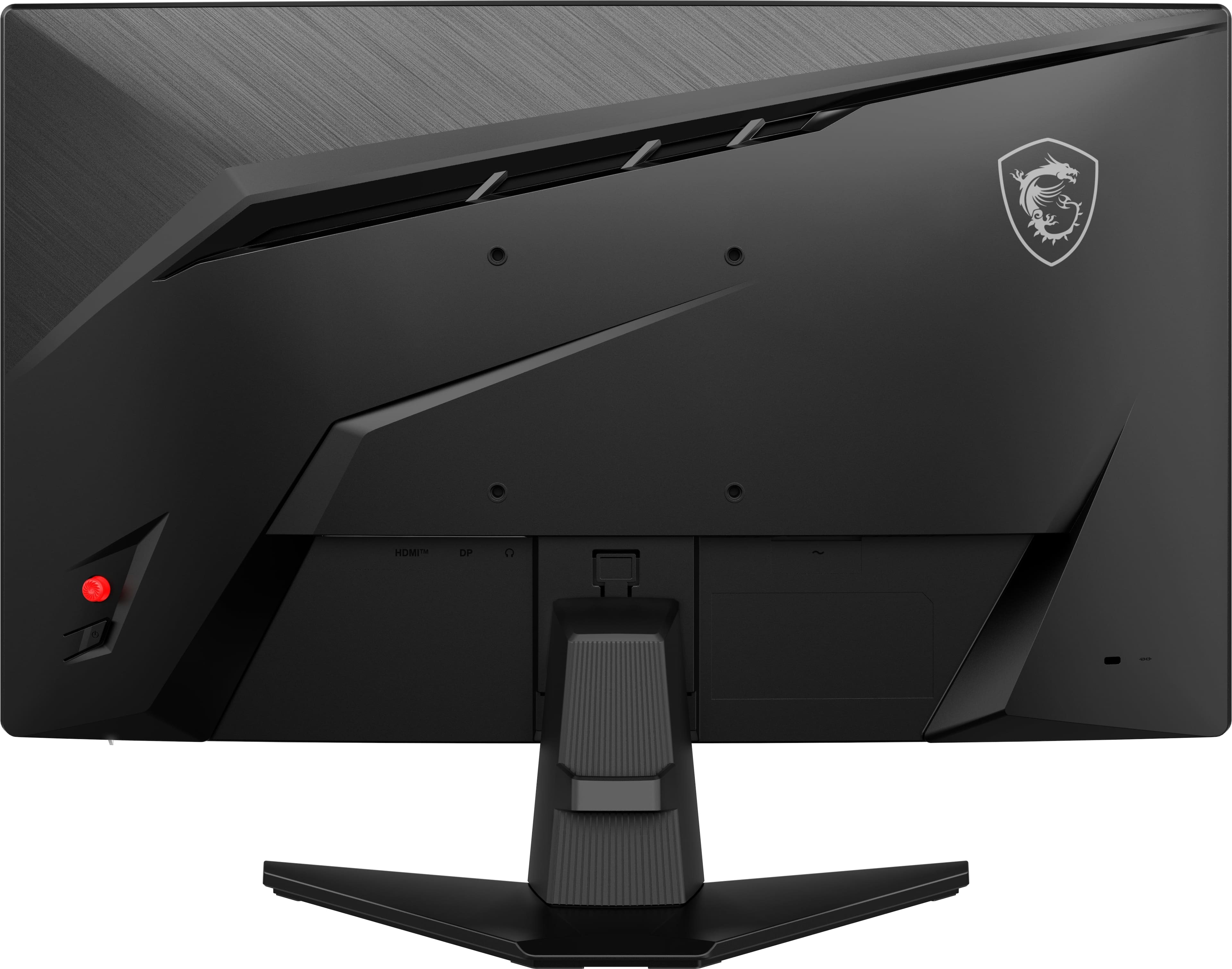 Back. MSI - MAG 242C 24" VA LCD Curved FHD 180Hz 1ms Adaptive Sync Gaming Monitor with HDR ready (DisplayPort, HDMI, 300cd) - Black.