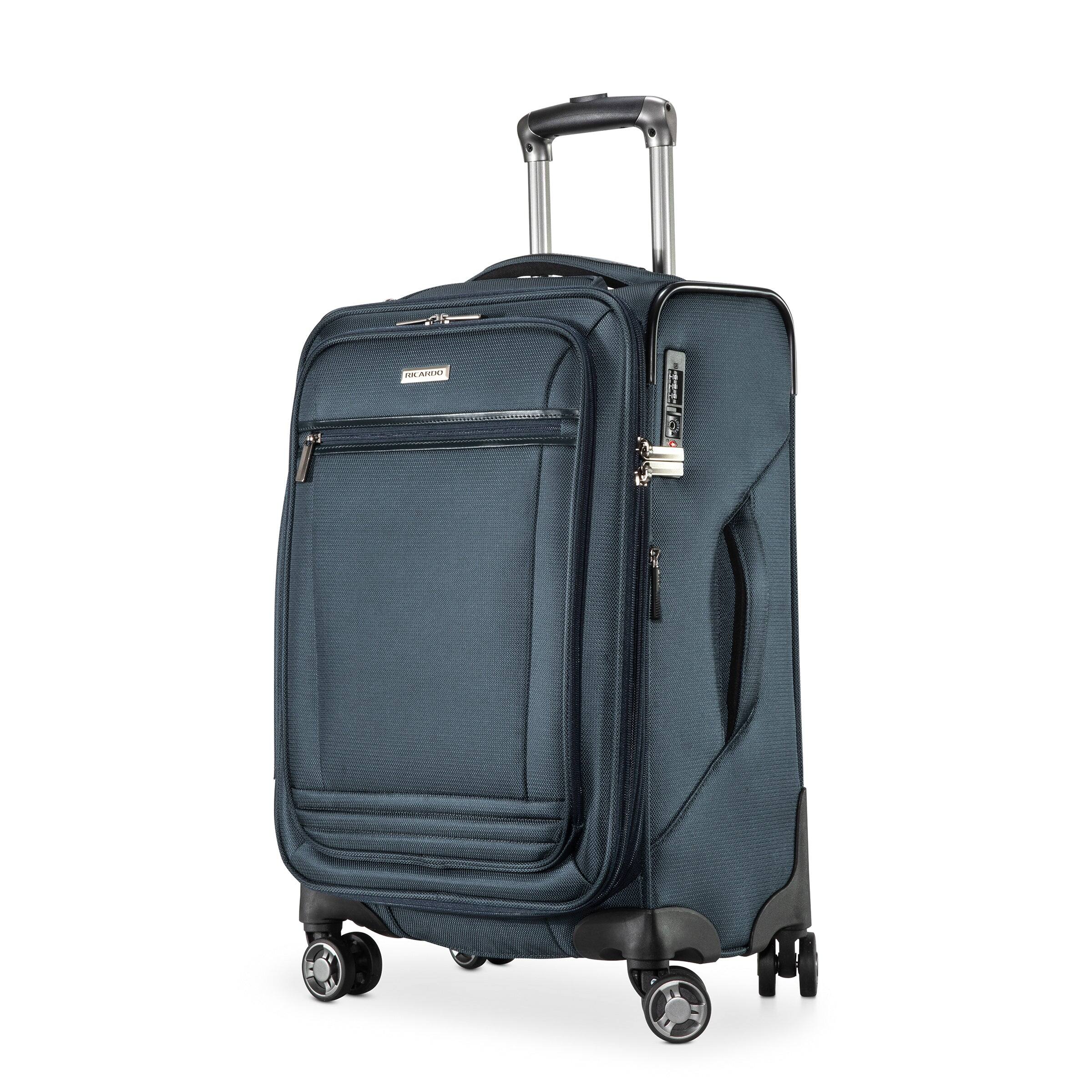Angle. Ricardo Beverly Hills - Avalon Softside Carry-On, Storm Blue - Storm Blue.