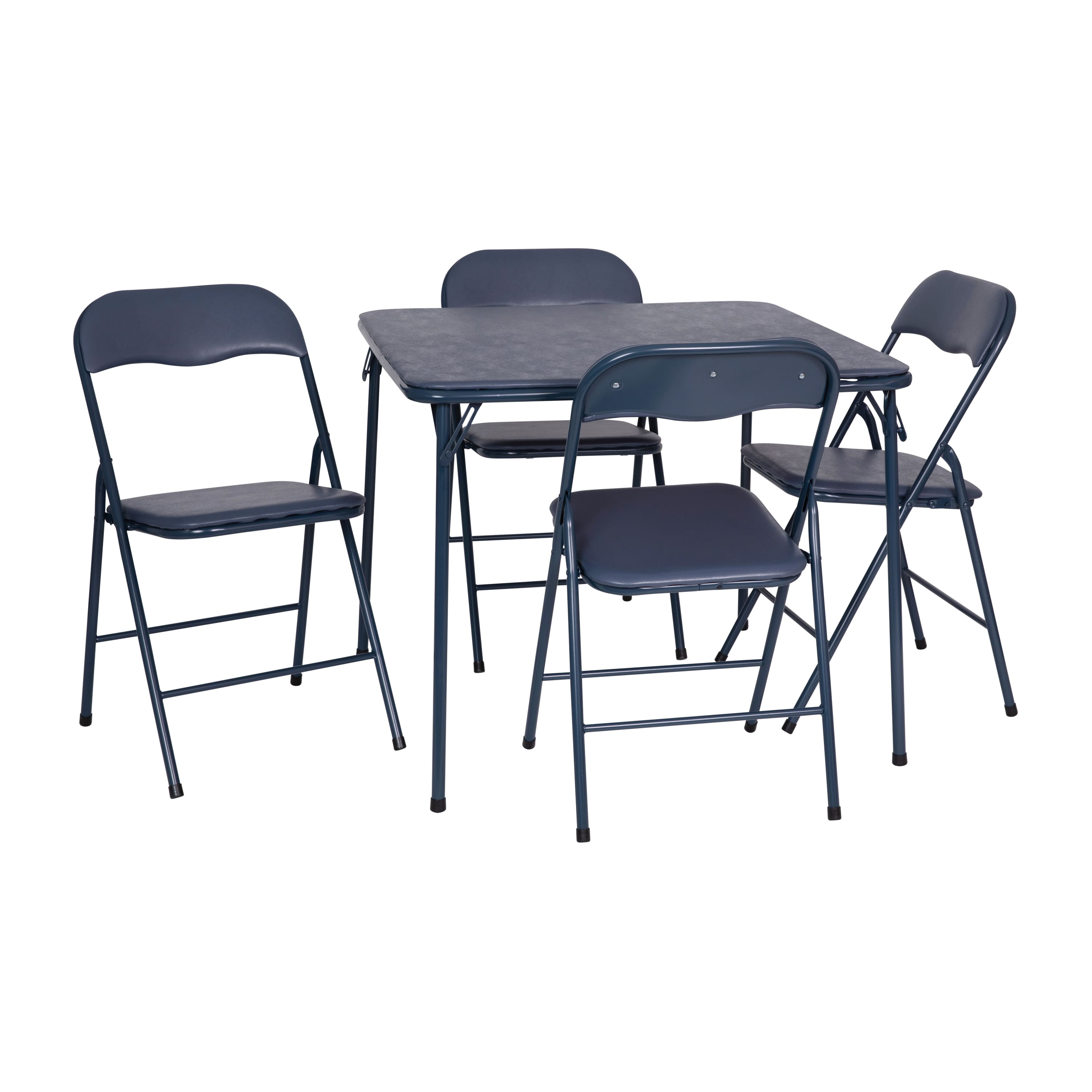 Alamont Home - 5 Piece Folding Card Table and Chair Set - Navy price history on PriceWatchPro