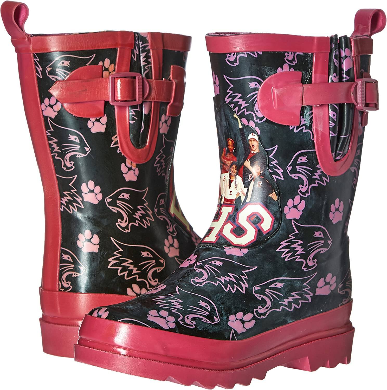Front. Red - High School Musical 2 Rain Boots - Size 11/12 - Multi.