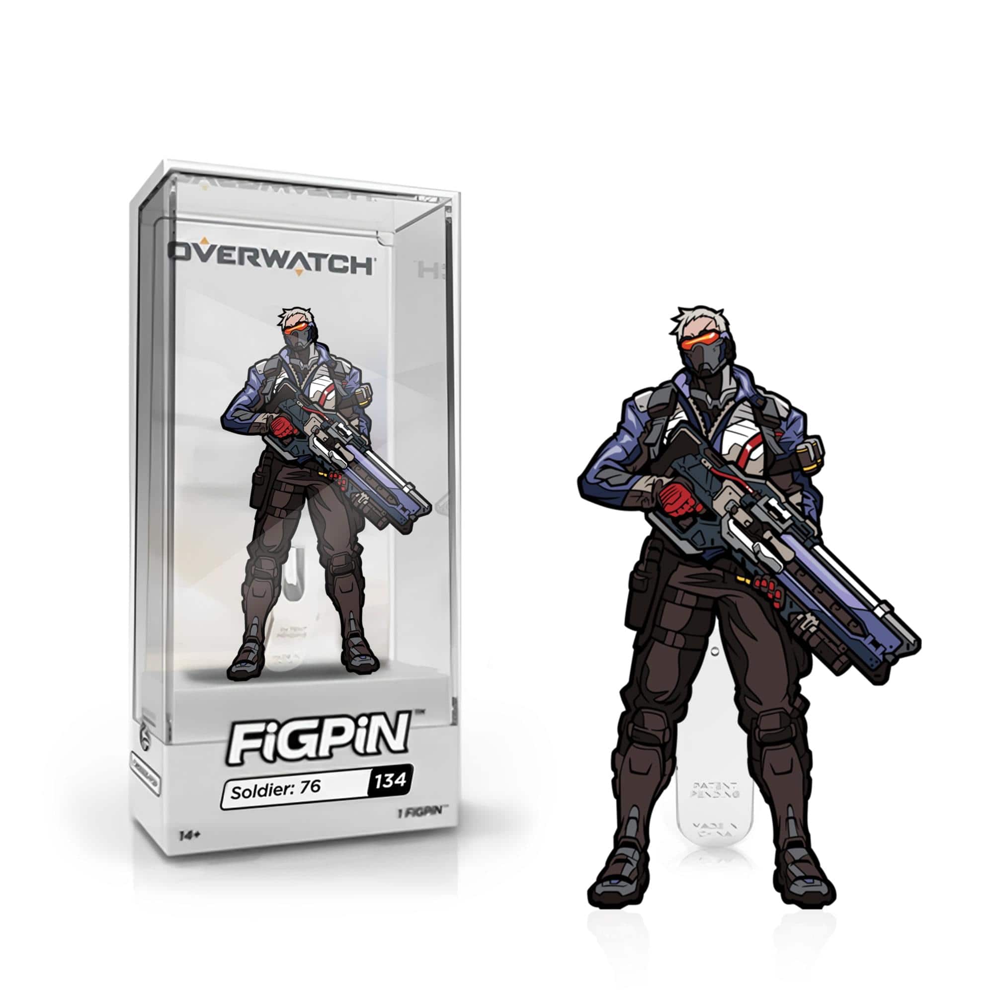 CMD Collectibles - Overwatch 3-Inch Collectible Enamel FiGPiN Wave 1 - Soldier 76 - Multicolored price history on PriceWatchPro