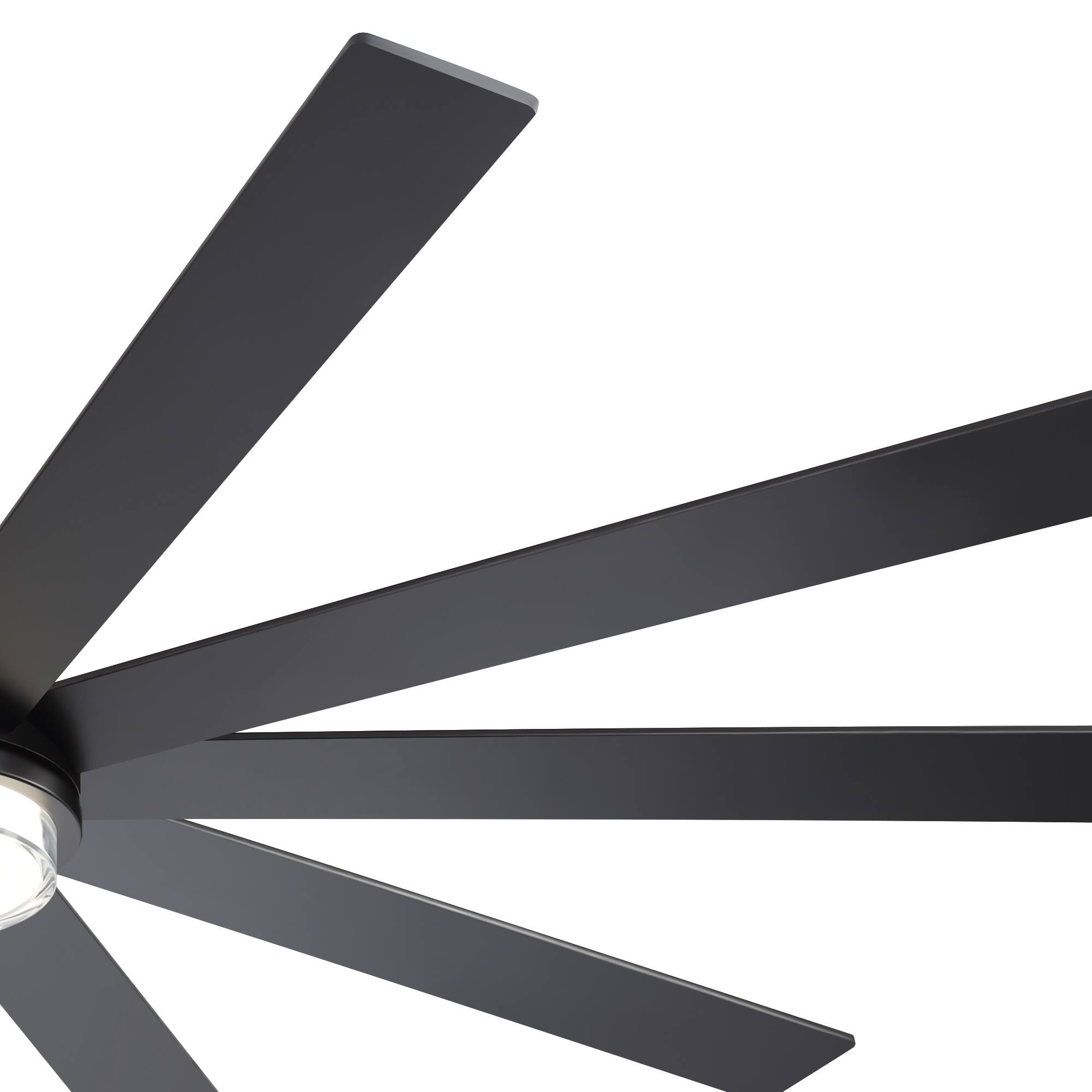 Alt View 9. Breezary - 75-Inch LED Ceiling Fan with Light, 10 Plywood Blades, DC Motor, Remote, Includes 6, 12 & 23.4 Inch Downrods - black.
