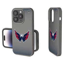 Keyscaper - NHL - Washington Capitals Linen Logo iPhone Soft Touch Case - 15 Pro - Gray