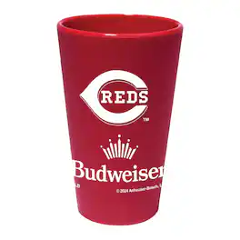 WinCraft - Cincinnati Reds MLB x Budweiser 16oz. Silicone Pint Glass - Multicolor